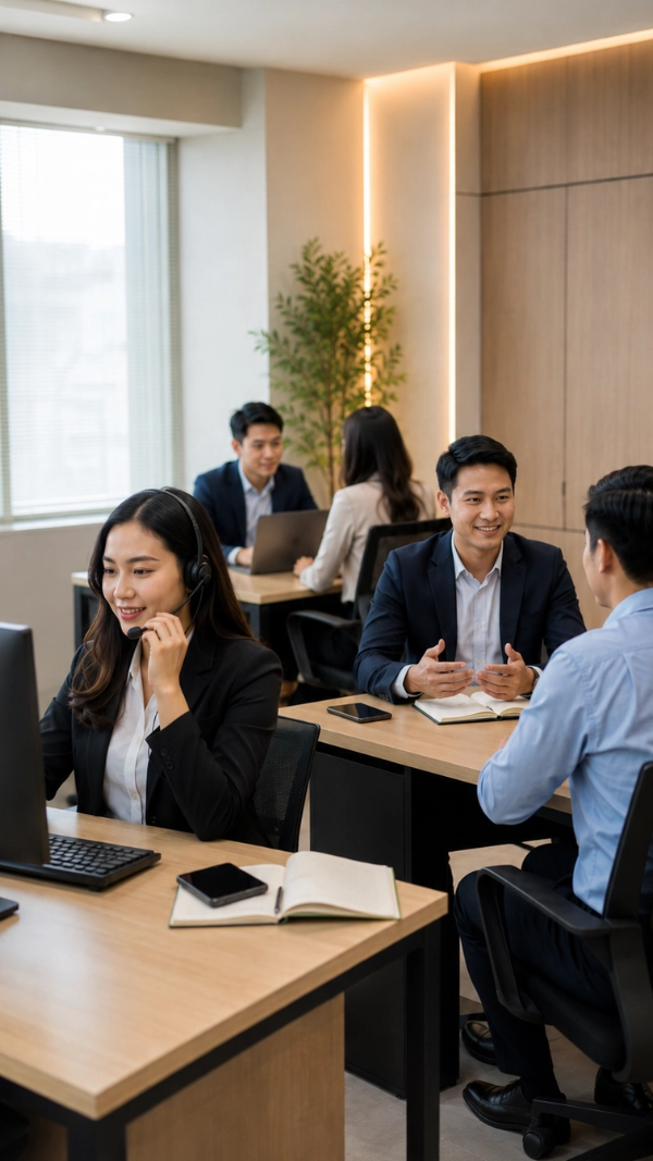 Tim Internusa Human Capital memberikan informasi kepada mitra dan perusahaan